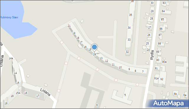 Szczecin, Rydla Lucjana, 14, mapa Szczecina