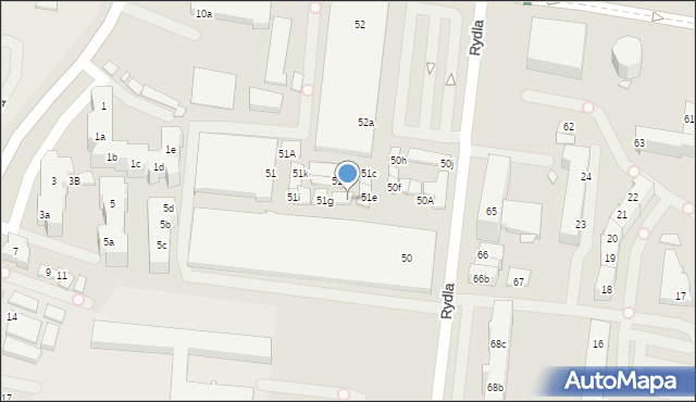 Szczecin, Rydla Lucjana, 51f, mapa Szczecina