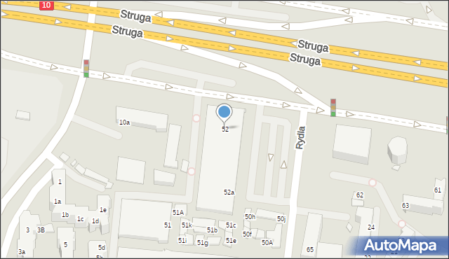 Szczecin, Rydla Lucjana, 52, mapa Szczecina