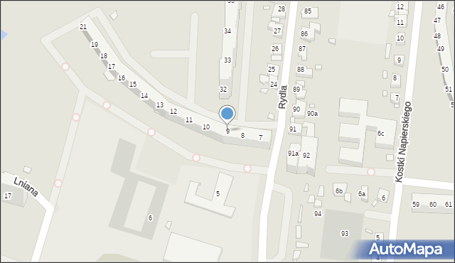 Szczecin, Rydla Lucjana, 9, mapa Szczecina