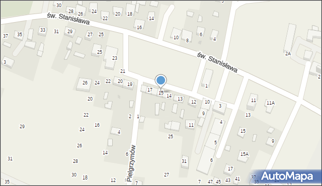 Szczepanów, Rynek Szczepanowski, 15, mapa Szczepanów