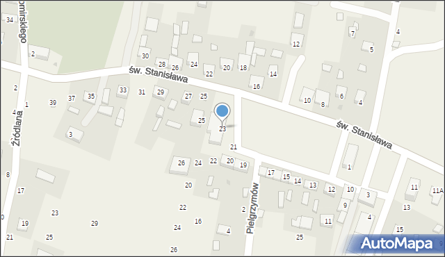 Szczepanów, Rynek Szczepanowski, 23, mapa Szczepanów