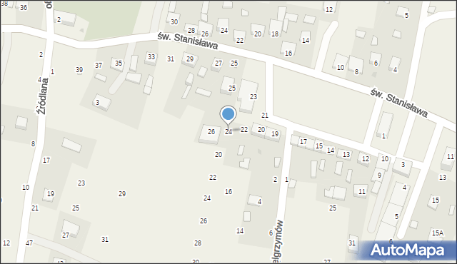 Szczepanów, Rynek Szczepanowski, 24, mapa Szczepanów