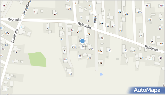 Szczerbice, Rybnicka, 20, mapa Szczerbice