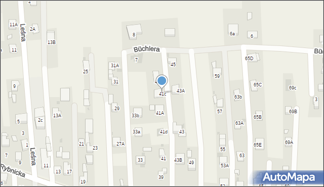 Szczerbice, Rybnicka, 41c, mapa Szczerbice