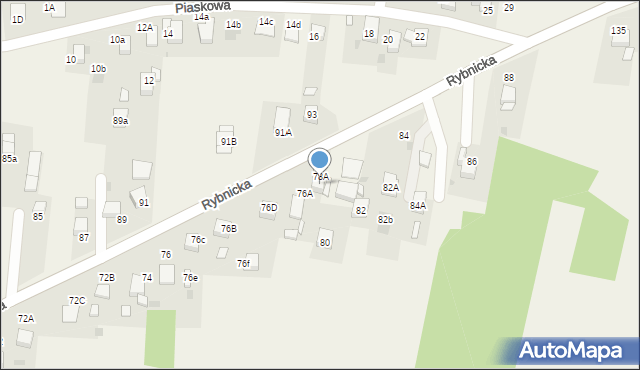 Szczerbice, Rybnicka, 78, mapa Szczerbice