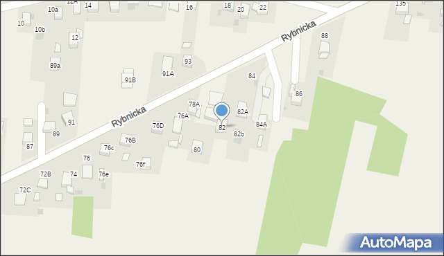 Szczerbice, Rybnicka, 82, mapa Szczerbice