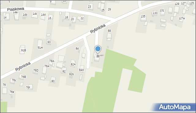 Szczerbice, Rybnicka, 86, mapa Szczerbice