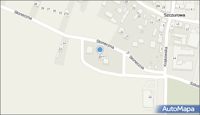 Szczurowa, Rynek, 22, mapa Szczurowa