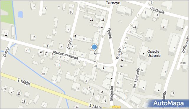 Tarczyn, Rynek, 5, mapa Tarczyn