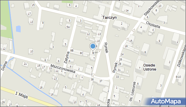 Tarczyn, Rynek, 8, mapa Tarczyn