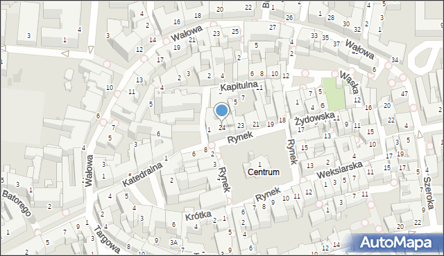 Tarnów, Rynek, 24, mapa Tarnów