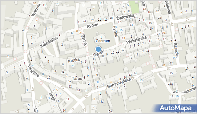Tarnów, Rynek, 7, mapa Tarnów