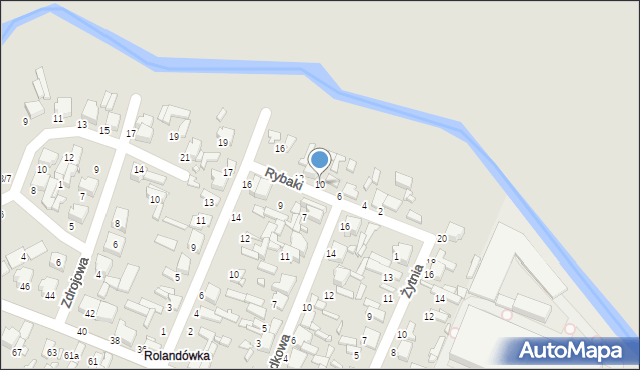 Tomaszów Mazowiecki, Rybaki, 10, mapa Tomaszów Mazowiecki