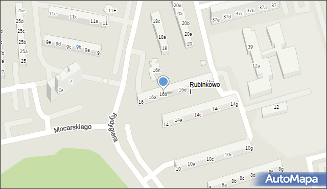 Toruń, Rydygiera Ludwika, 16b, mapa Torunia