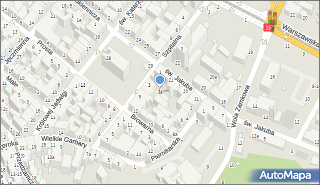 Toruń, Rynek Nowomiejski, 3a, mapa Torunia