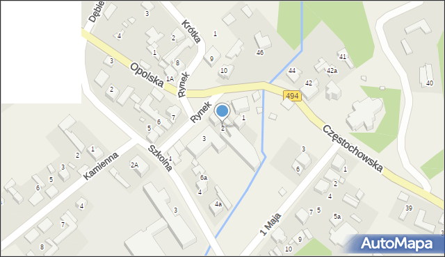 Truskolasy, Rynek, 2, mapa Truskolasy