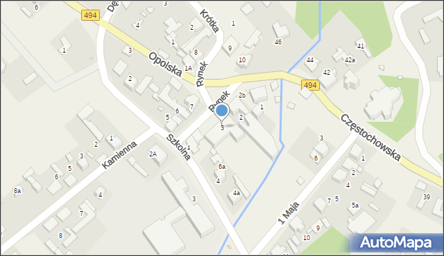 Truskolasy, Rynek, 3, mapa Truskolasy