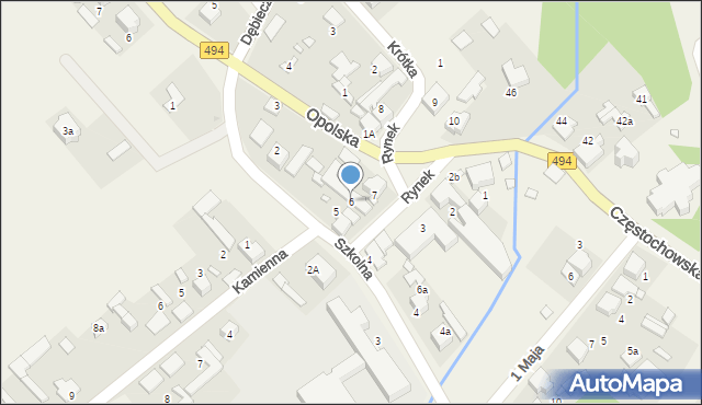 Truskolasy, Rynek, 6, mapa Truskolasy