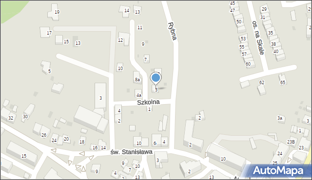 Trzebinia, Rybna, 3, mapa Trzebinia