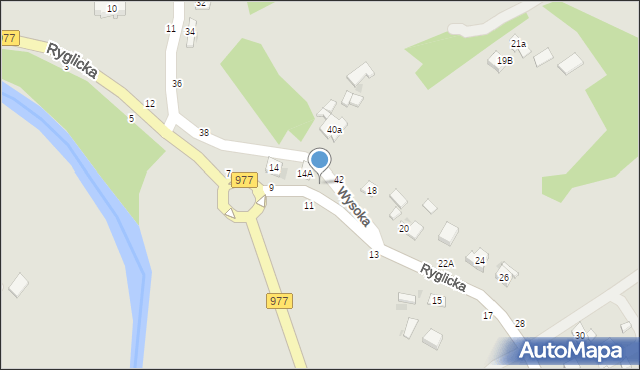 Tuchów, Ryglicka, 16, mapa Tuchów