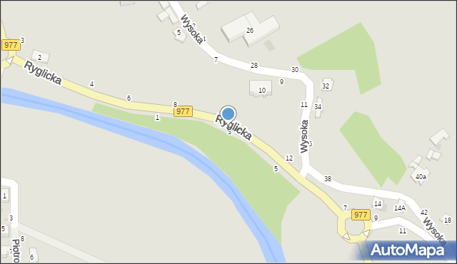 Tuchów, Ryglicka, 3, mapa Tuchów