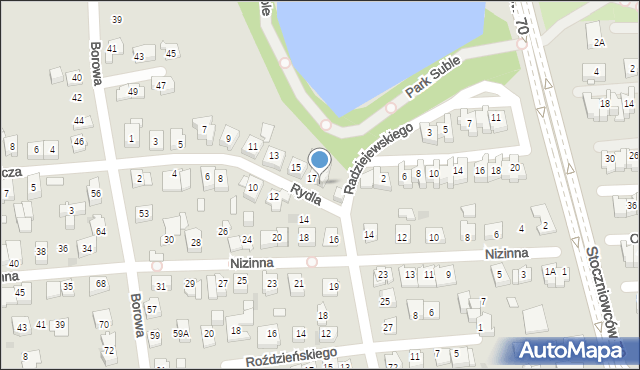 Tychy, Rydla Lucjana, 19, mapa Tychów