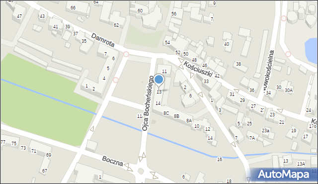 Tychy, Rynek, 13, mapa Tychów