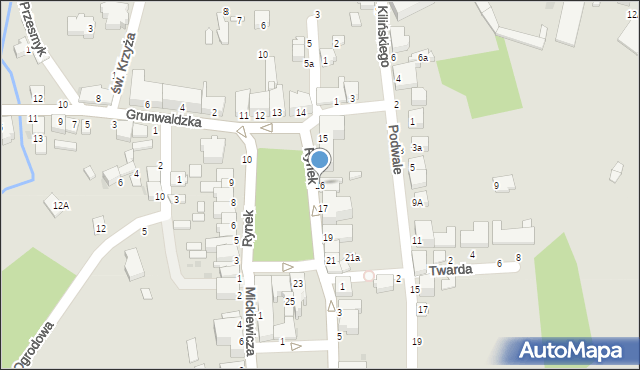 Tyczyn, Rynek, 16, mapa Tyczyn