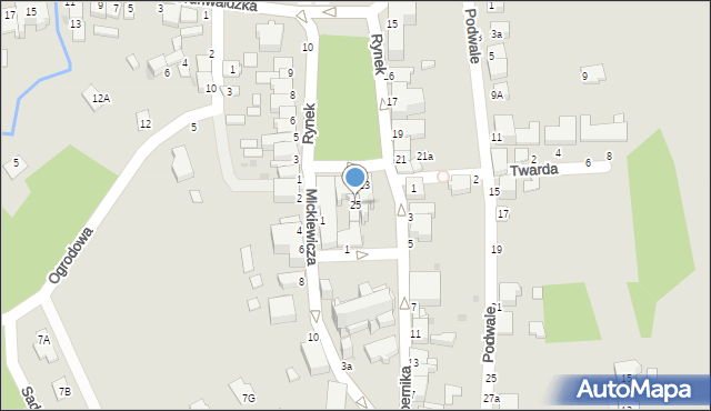 Tyczyn, Rynek, 25, mapa Tyczyn