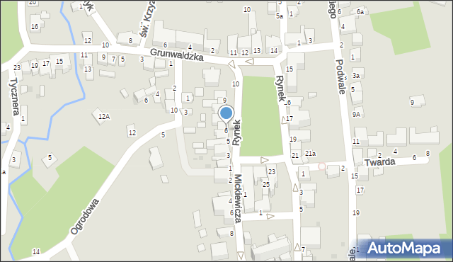 Tyczyn, Rynek, 6, mapa Tyczyn