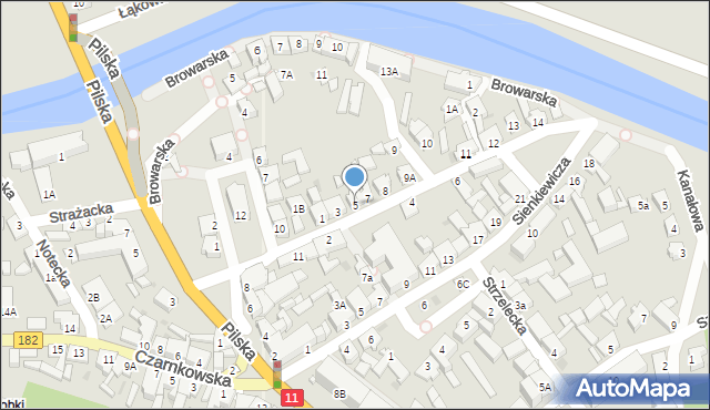 Ujście, Rybacka, 5, mapa Ujście