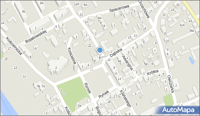 Uniejów, Rynek, 8, mapa Uniejów