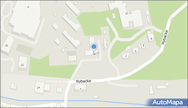 Ustka, Rybacka, 2a, mapa Ustka