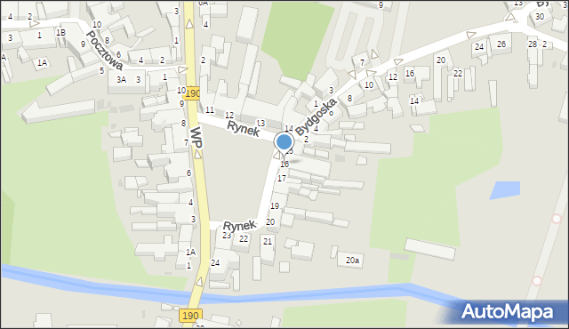 Wągrowiec, Rynek, 16, mapa Wągrowiec
