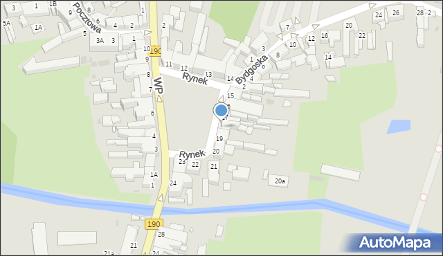 Wągrowiec, Rynek, 18, mapa Wągrowiec