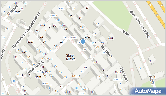 Warszawa, Rynek Starego Miasta, 12/14, mapa Warszawy