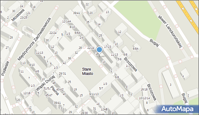 Warszawa, Rynek Starego Miasta, 16, mapa Warszawy