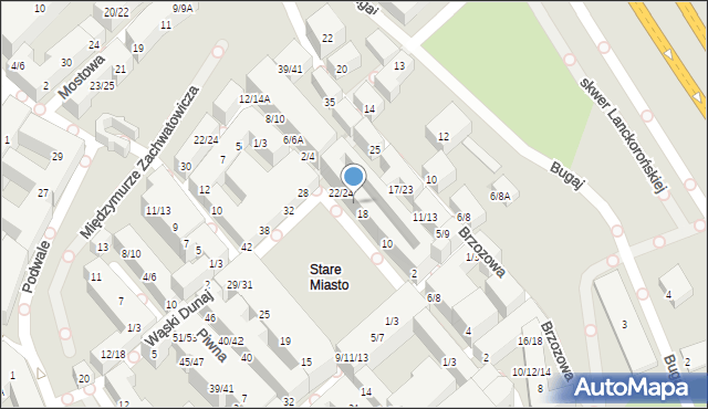 Warszawa, Rynek Starego Miasta, 20, mapa Warszawy