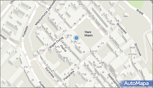 Warszawa, Rynek Starego Miasta, 23, mapa Warszawy