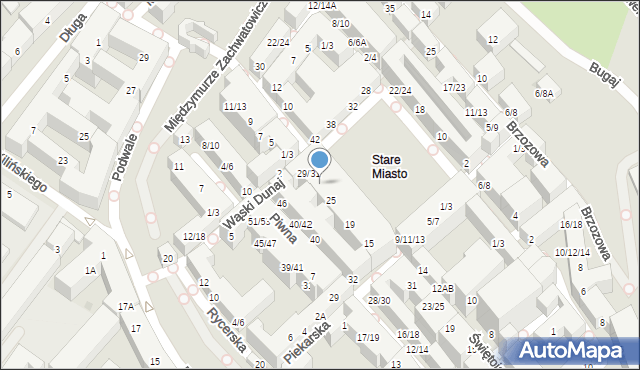 Warszawa, Rynek Starego Miasta, 29, mapa Warszawy