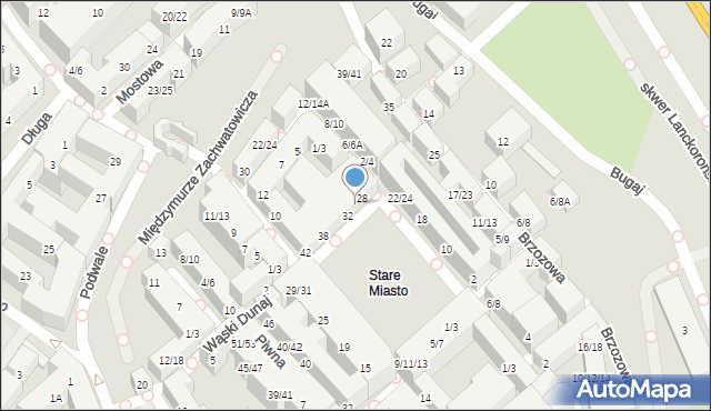 Warszawa, Rynek Starego Miasta, 30, mapa Warszawy