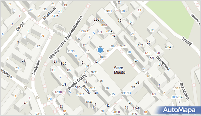 Warszawa, Rynek Starego Miasta, 38/42, mapa Warszawy