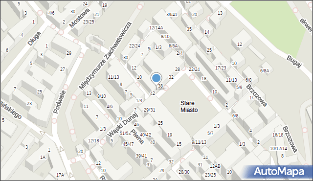 Warszawa, Rynek Starego Miasta, 40, mapa Warszawy