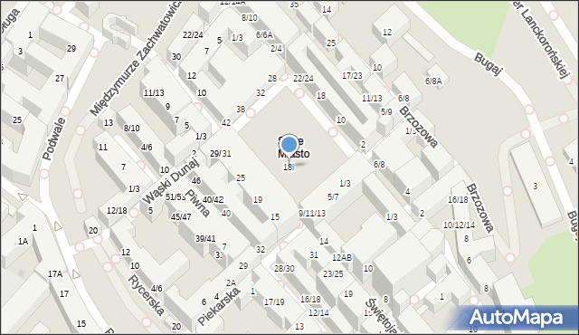 Warszawa, Rynek Starego Miasta, 18i, mapa Warszawy