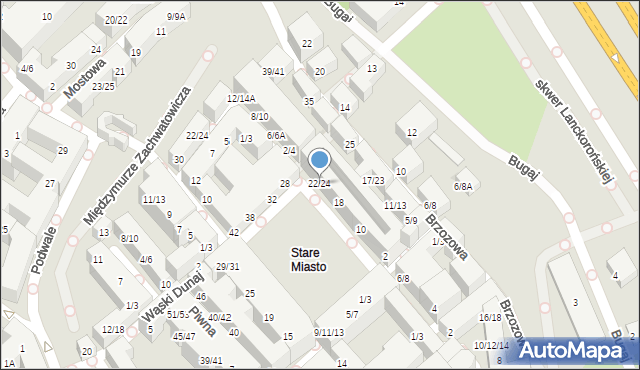 Warszawa, Rynek Starego Miasta, 22/24, mapa Warszawy