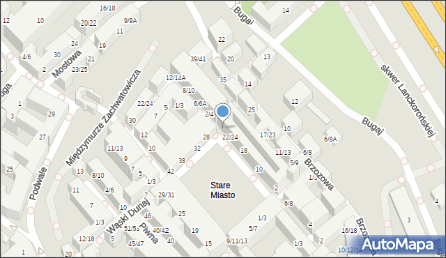 Warszawa, Rynek Starego Miasta, 26, mapa Warszawy