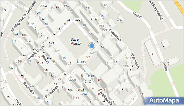 Warszawa, Rynek Starego Miasta, 1/3, mapa Warszawy