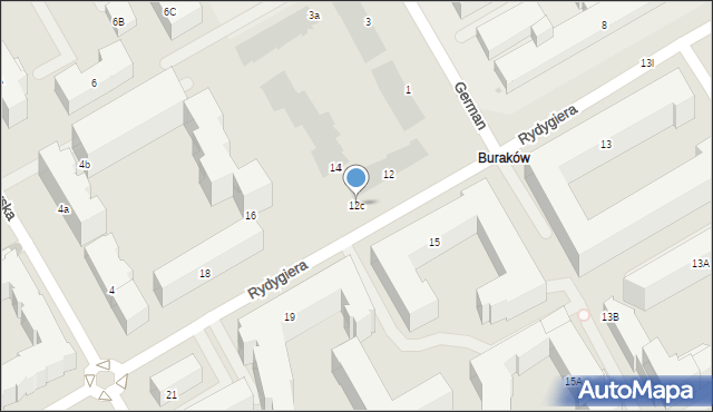 Warszawa, Rydygiera Ludwika, 12c, mapa Warszawy