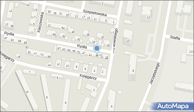 Warszawa, Rydla Lucjana, 35, mapa Warszawy